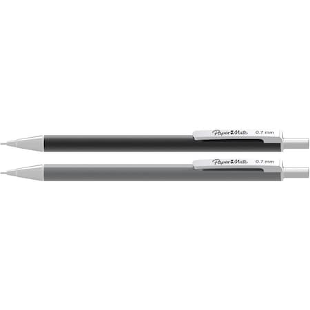Mechanical Pencil, 0.7mm, 1/4x1/2x5-3/4, 2/PK, Assorted PK